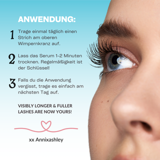 Das neue Wimpernserum von @annixashley